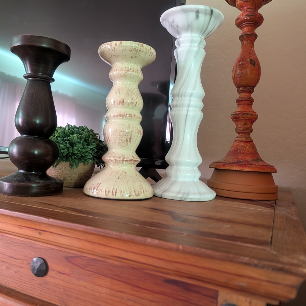 Rustic Elegance Candle Holder Set